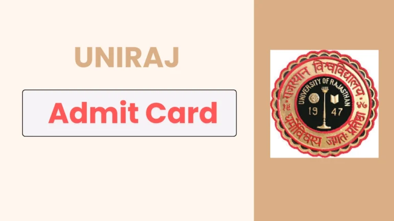 Rajasthan University has released the UNIRAJ Admit Card 2025 for UG NEP courses on its official website univraj.org. Students can download their admit cards easily using the direct link and step-by-step guide provided here.