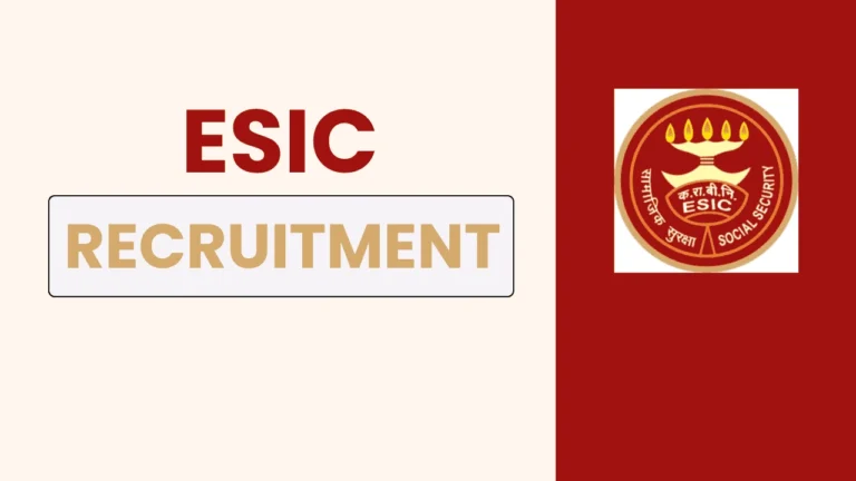 Get updated information on ESIC Assistant Professor Recruitment 2025 – application fee, eligibility, vacancies, and application process at esic.gov.in.