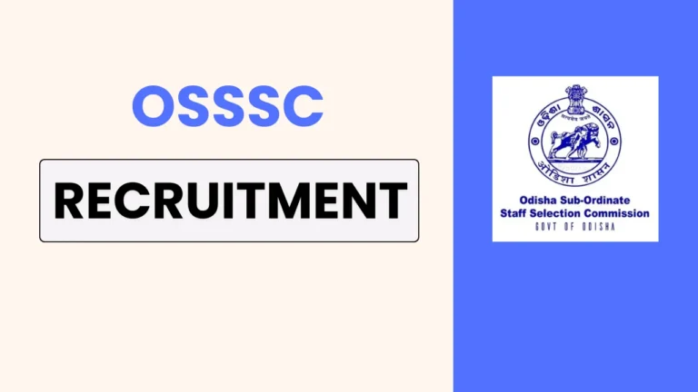 Get all the details about OSSSC TGT Recruitment 2025 – educational qualifications, application fee, important dates, and apply online at osssc.gov.in.