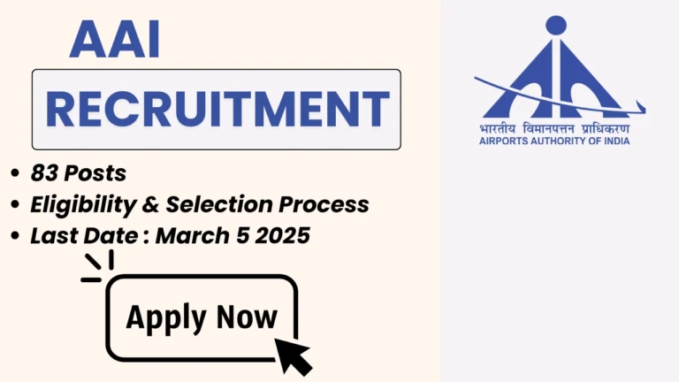 Join Airports Authority of India (AAI) Recruitment 2025! Explore Junior & Senior Assistant vacancies, check eligibility, selection process, and salary details, and apply online at aai.aero.