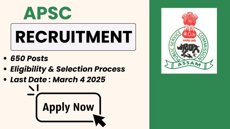 Apply for APSC Junior Engineer Recruitment 2025! Check eligibility, salary, vacancy details, and submit your online application at apscrecruitment.in