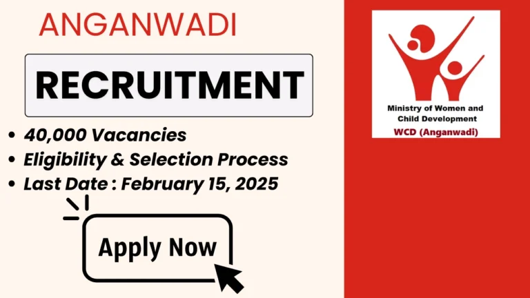 Join Anganwadi Recruitment 2025! Exciting opportunities for Supervisors, Workers, Helpers, and Teachers. Check eligibility, salary, and apply online at wcd.nic.in.