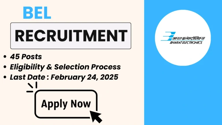 Apply for BEL Deputy Engineer Recruitment 2025! Check eligibility, salary, and vacancy details, and submit your online application at bel-india.in.