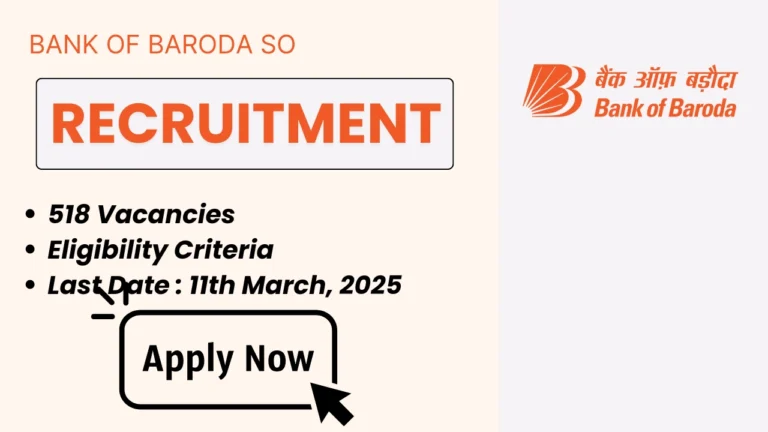 Bank of Baroda SO Recruitment 2025