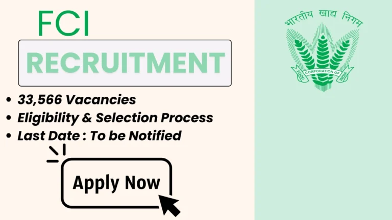 Secure a government job with FCI in 2025! 33,566 vacancies available across India. Learn more and apply online at fci.gov.in.