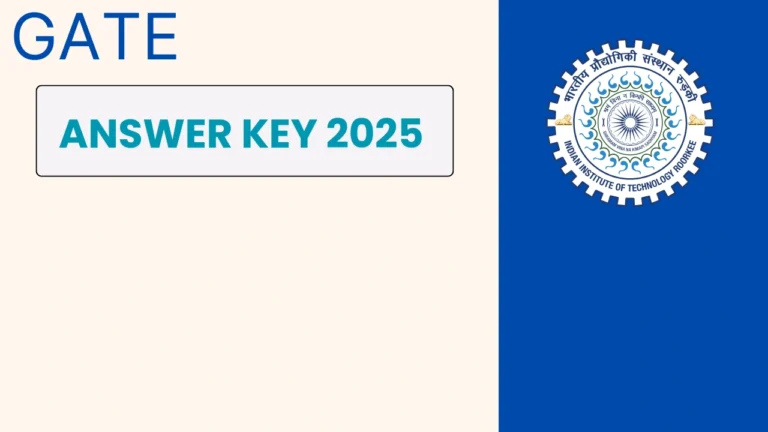 GATE 2025 Provisional Answer Key