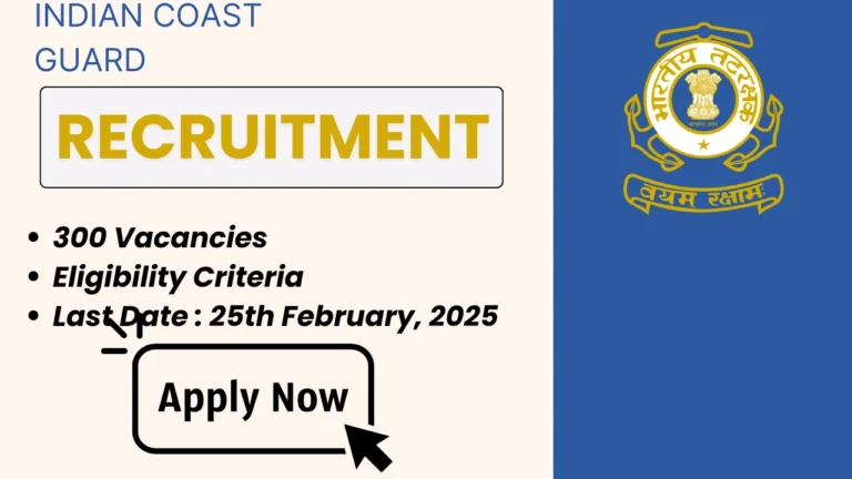 Indian Coast Guard Recruitment 2025