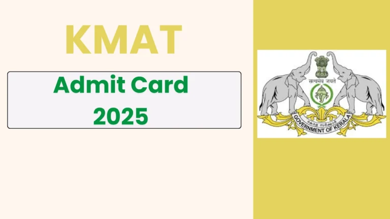 KMAT Admit Card 2025