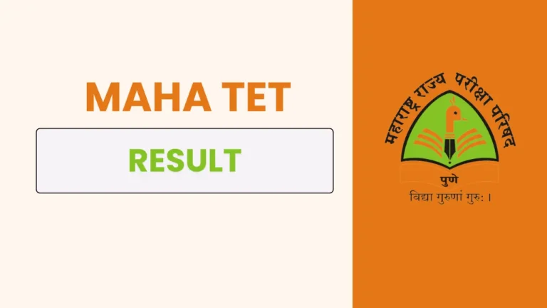 MAHA TET Result 2024-2025