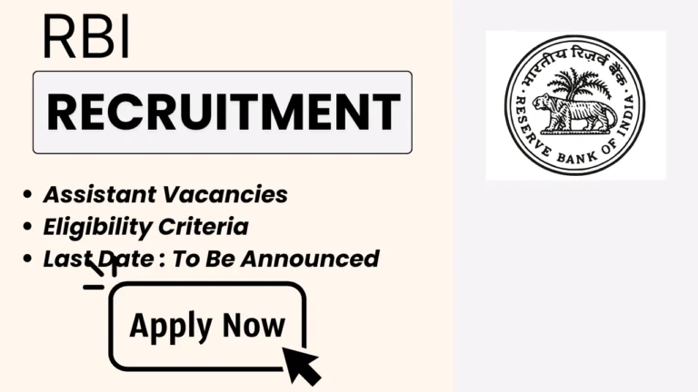 RBI Assistant Recruitment 2025