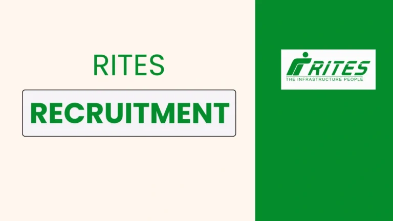 Check out the RITES Recruitment 2025 – eligibility criteria, application process, important dates, and apply online at rites.com.