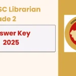 RPSC Librarian Grade 2 Answer Key 2025