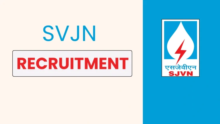 Check out the SJVN Recruitment 2025 – eligibility criteria, application process, important dates, and apply online at sjvn.nic.in.