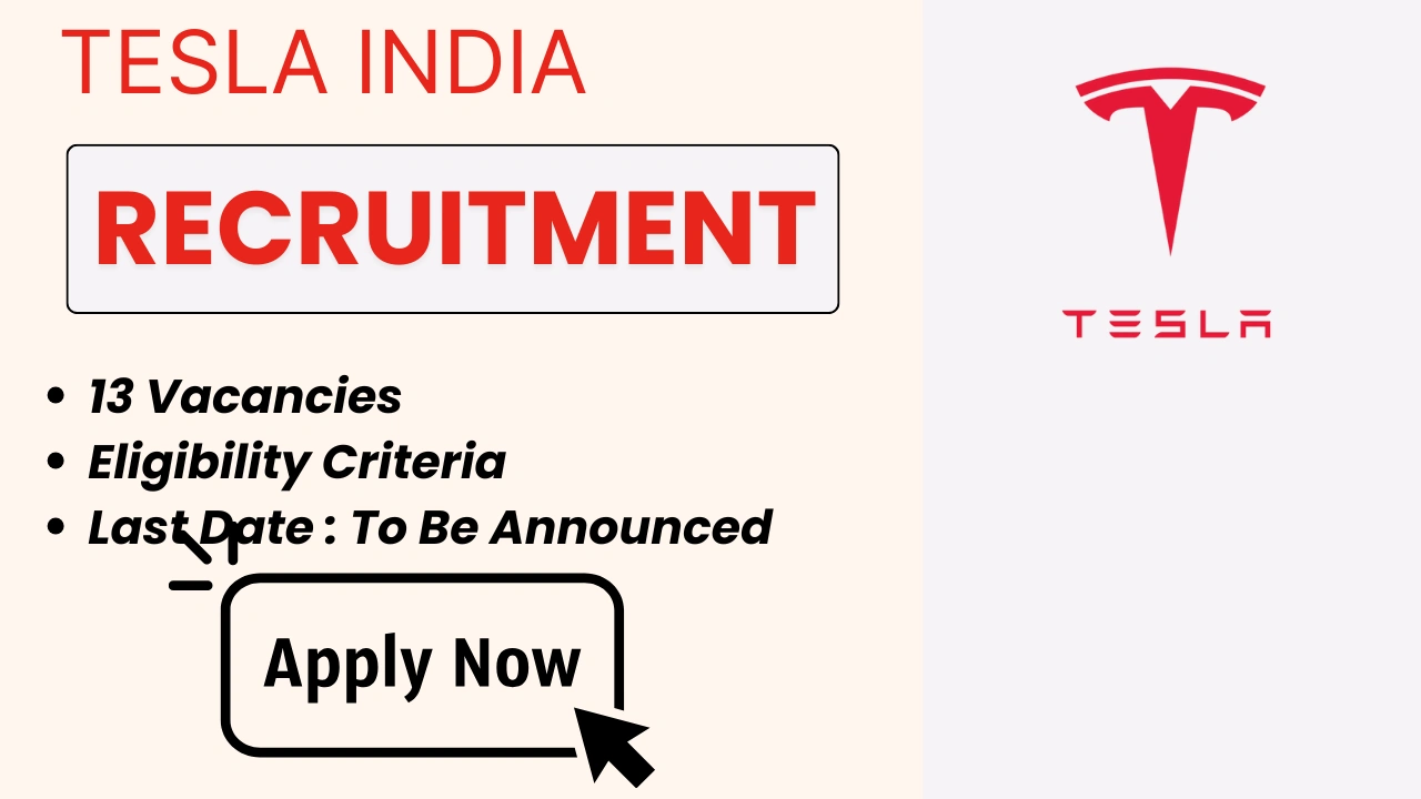 Tesla India (Mumbai & Delhi) Recruitment 2025 - Apply Online at tesla ...