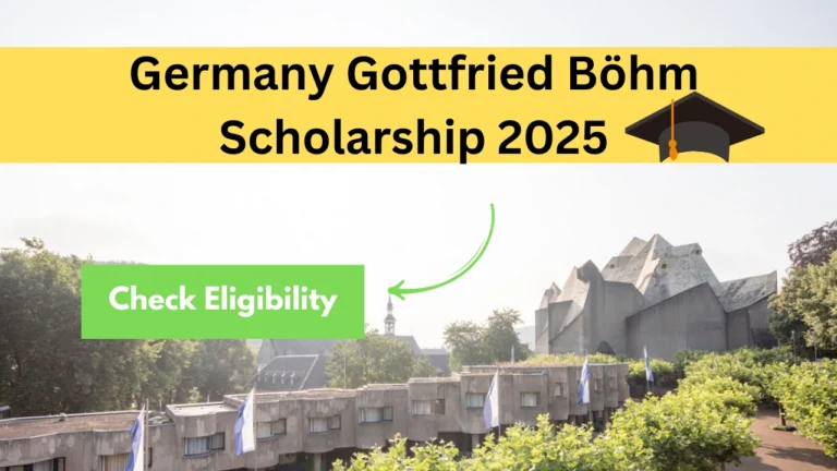 Germany Gottfried Böhm Scholarship 2025