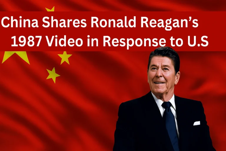 China Shares Ronald Reagan’s 1987 Video in Response to U.S