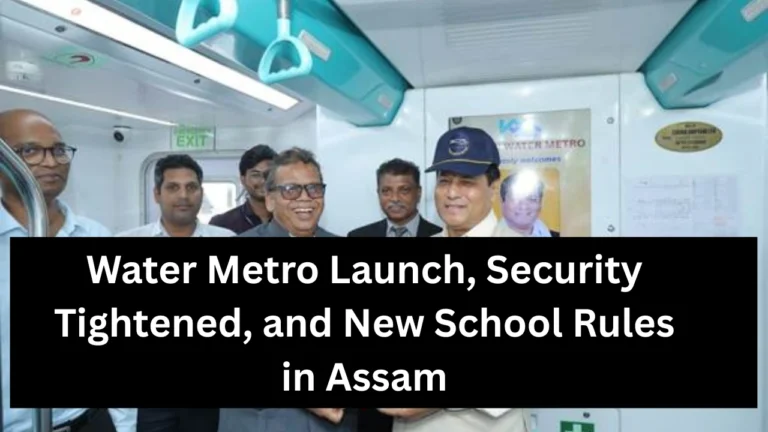 Water Metro Launch, Security Tightened, and New School Rules in Assam