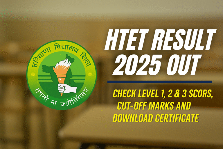 Students checking Haryana HTET Result 2025 on bseh.org.in official website