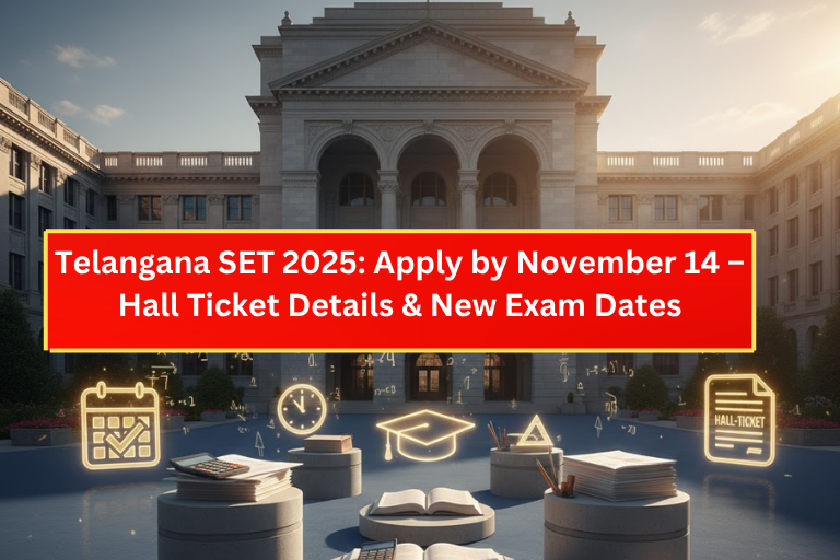 Telangana SET 2025: Apply by November 14 & Download Hall Ticket Details