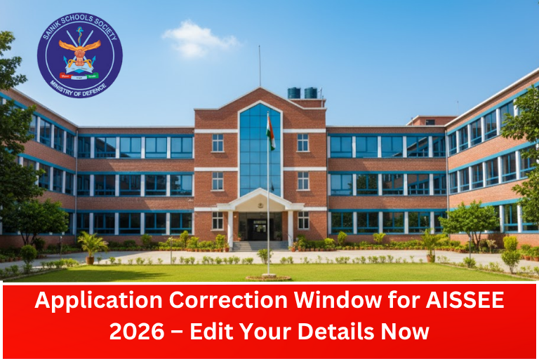 AISSEE 2026 Application Correction – Edit Your Details