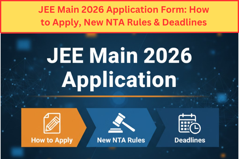 Student filling JEE Main 2026 online application form on NTA website
