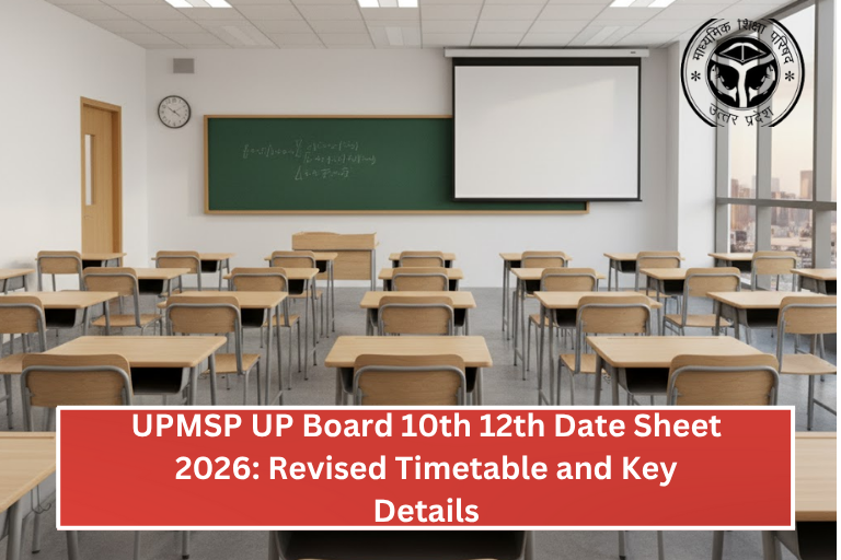 UP Board 10th 12th Exam 2026 Revised Date Sheet – Key Details and Timetable