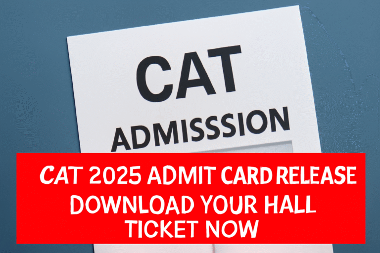 Image Alt Text:CAT 2025 Admit Card Download Instructions