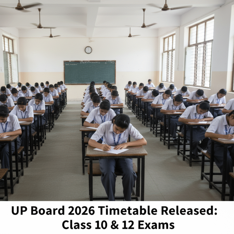 UP Board 2026 Timetable PDF for Class 10 and 12 Students