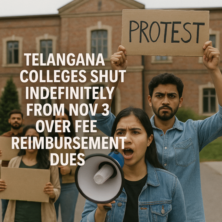 Telangana Colleges Shut Down Over ₹5,000 Crore Fee Dues