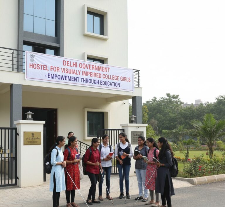 Delhi government announces setting up of hostels for visually impaired college girls in every district of Delhi.
