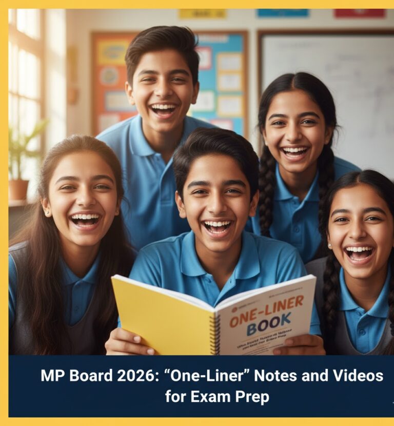 Madhya Pradesh Board Class 10 & 12 exam preparation with one-liner notes and subject videos